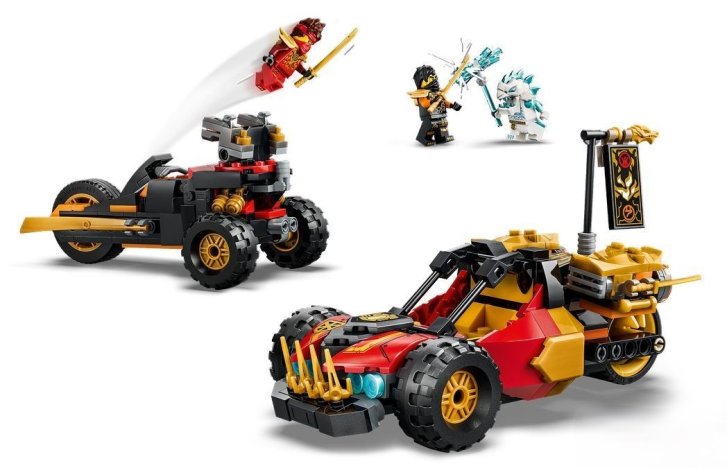 71864 Lego Ninjago - Kombinovatelná vozidla Kaie a Colea