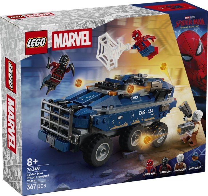 76349 Lego Marvel - Spider-Man a honička za vězeňským transportérem