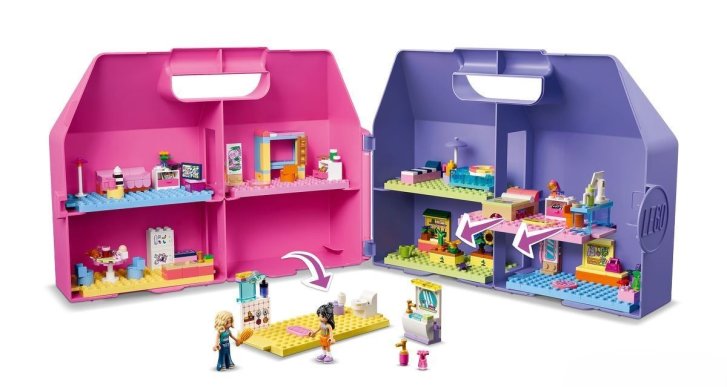 42697 Lego Friends - Kreativní kufřík a domek pro panenky