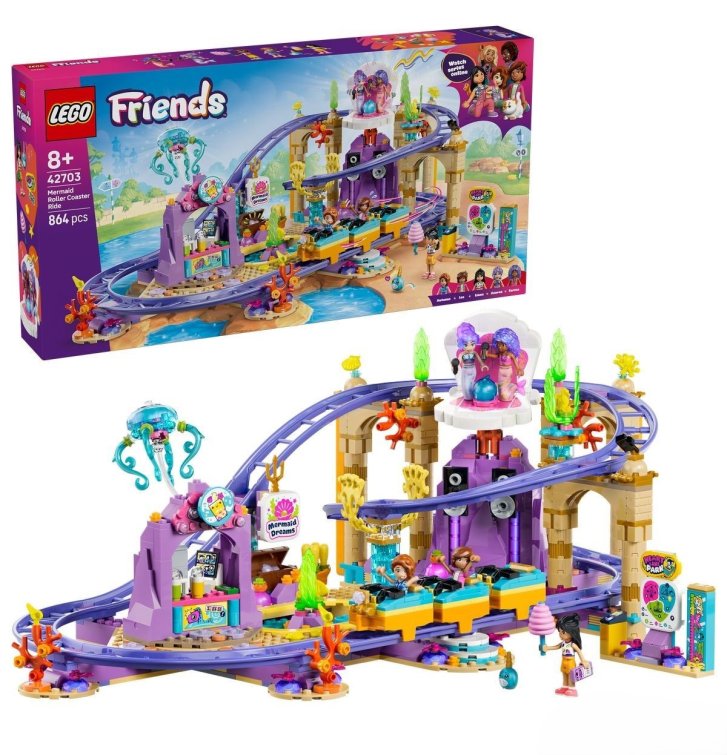 42703 Lego Friends - Jízda na horské dráze s mořskými pannami