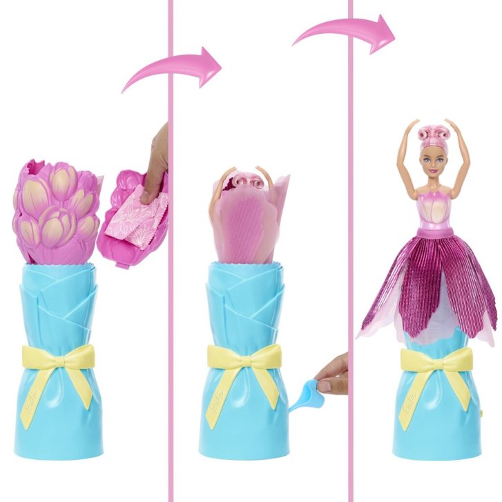 Barbie Petal POP - Květinové překvapení Tulipán
