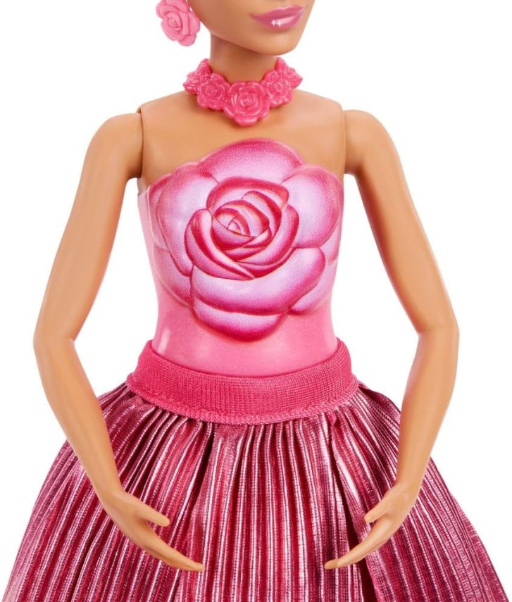 Barbie Petal POP - Květinové překvapení Růže