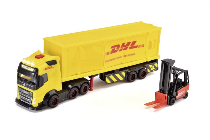 Dickie – Tahač DHL s vysokozdvižným vozíkem