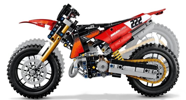 42238 Lego Technic - Motorka Ducati Desmo450 MX Factory