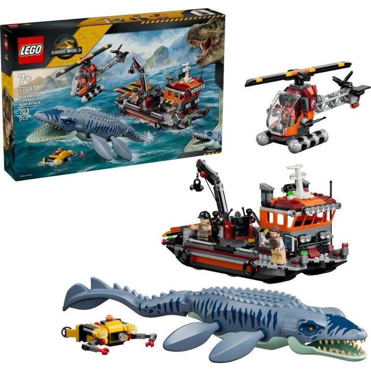 77983 Lego Jurassic World - Útok dinosaura mosasaura na loď