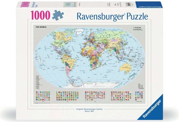 Puzzle 1000 - Politická mapa světa