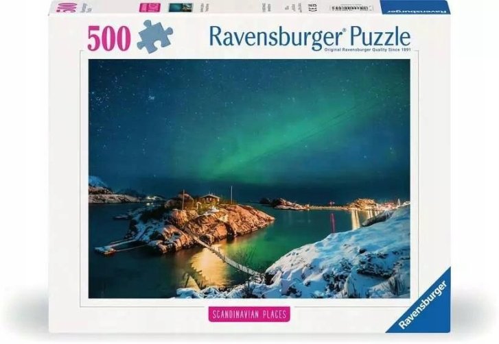 Puzzle 500 – Polární záře Tromso, Norsko
