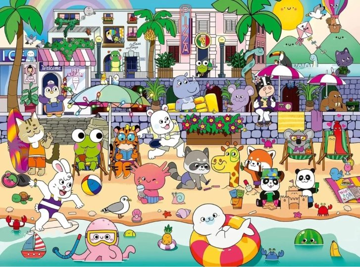 Puzzle 150 – Zábava na plážové promenádě