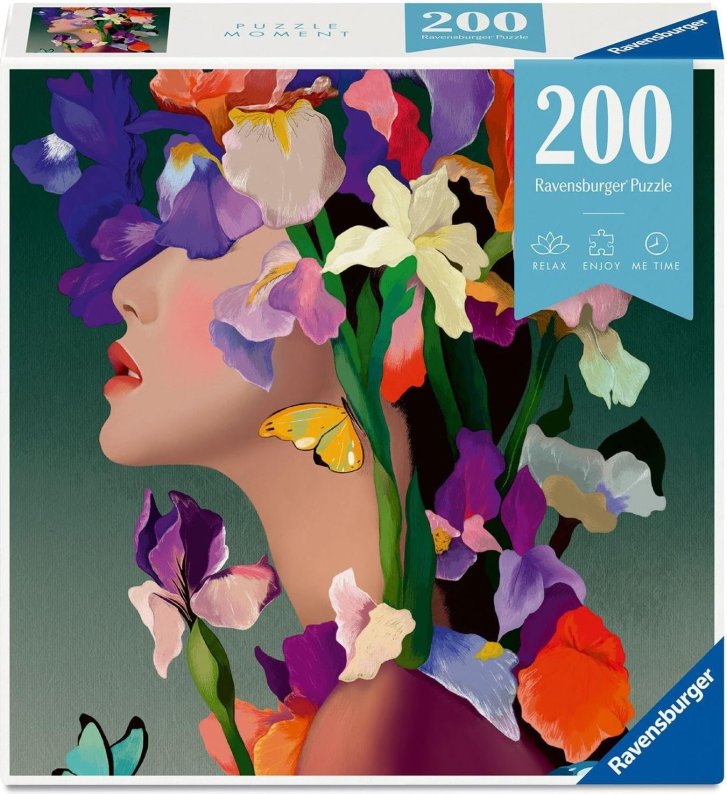 Puzzle 200 – Květinová hlava: Kosatec