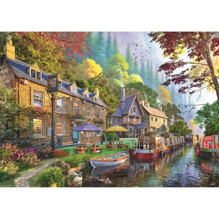 Puzzle 1000 - Ulička u kanálu