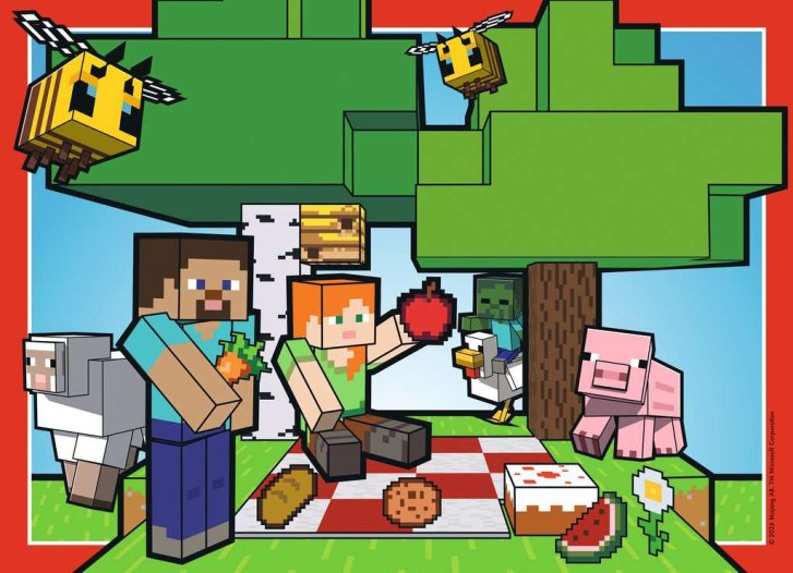 Puzzle 4x100 - Minecraft