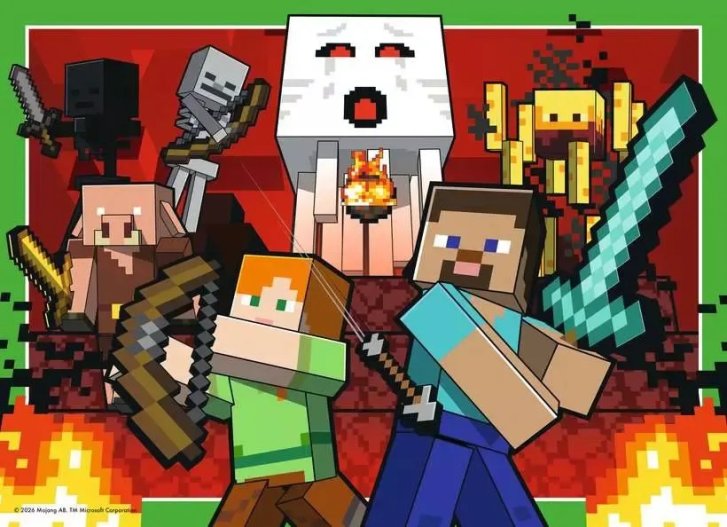 Puzzle 4x100 - Minecraft