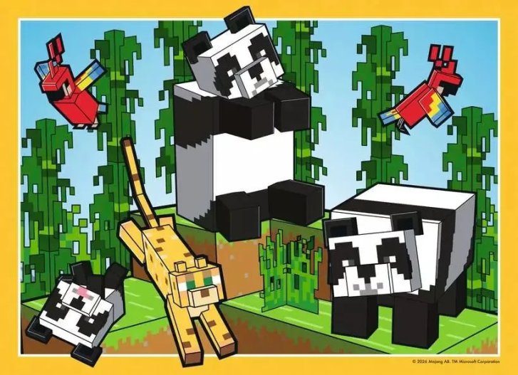 Puzzle 4x100 - Minecraft