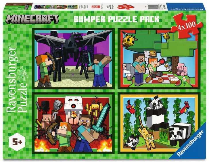Puzzle 4x100 - Minecraft