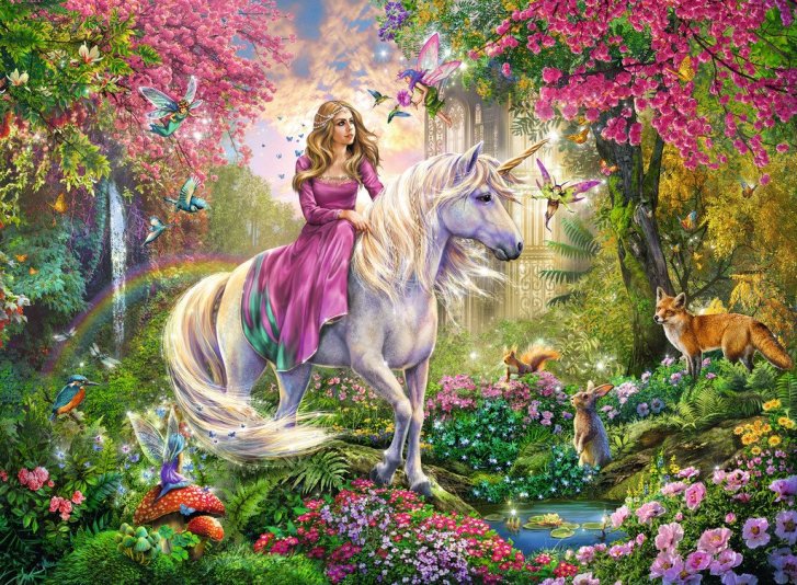 Puzzle 100 XXL – Magická jezdkyně