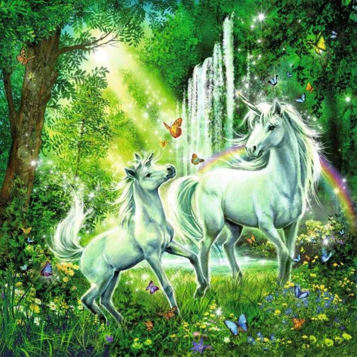 Puzzle 3x49 - Jednorožci