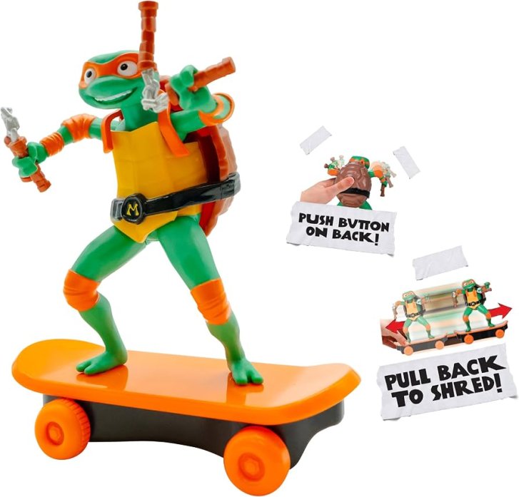 Ninja Turtles - Mikey na skateboardu
