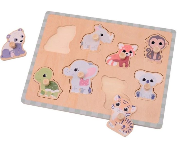 Dřevěné puzzle – Zvířátka
