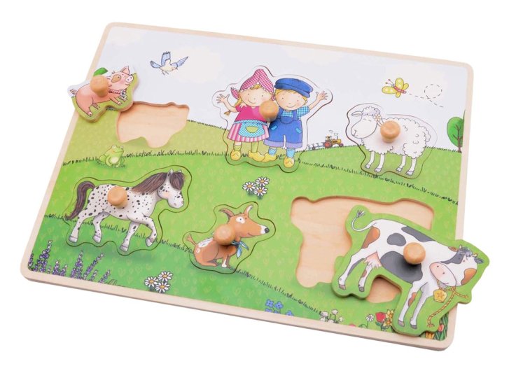 Dřevěné puzzle – Farma