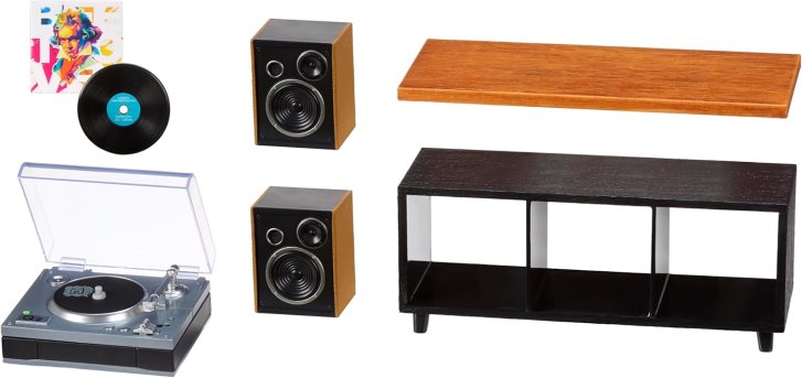 Miniverse – Gramofon s příslušenstvím