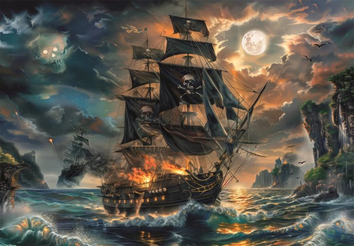 Puzzle 300 - Piráti z prokletých moří