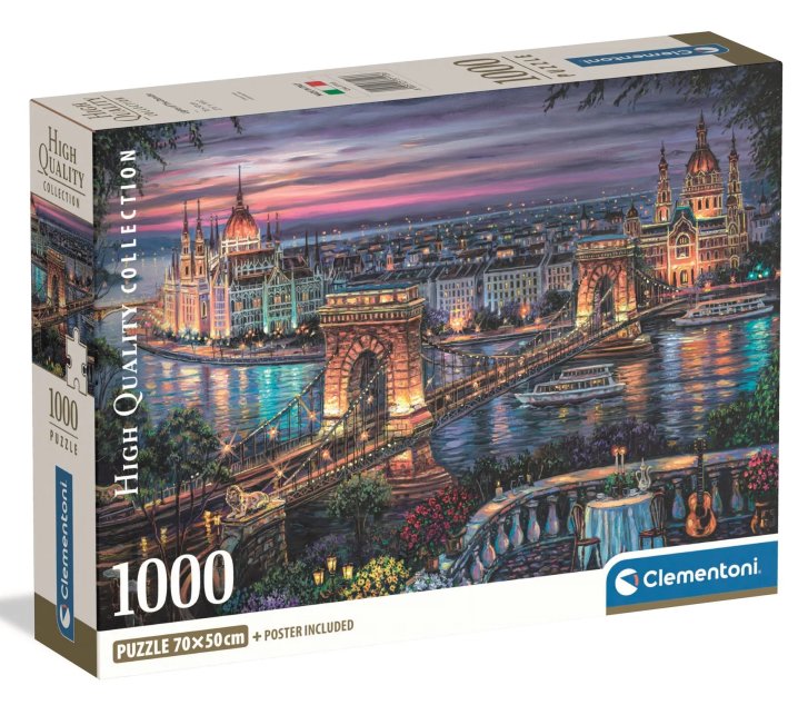 Puzzle 1000 - Světla Dunaje