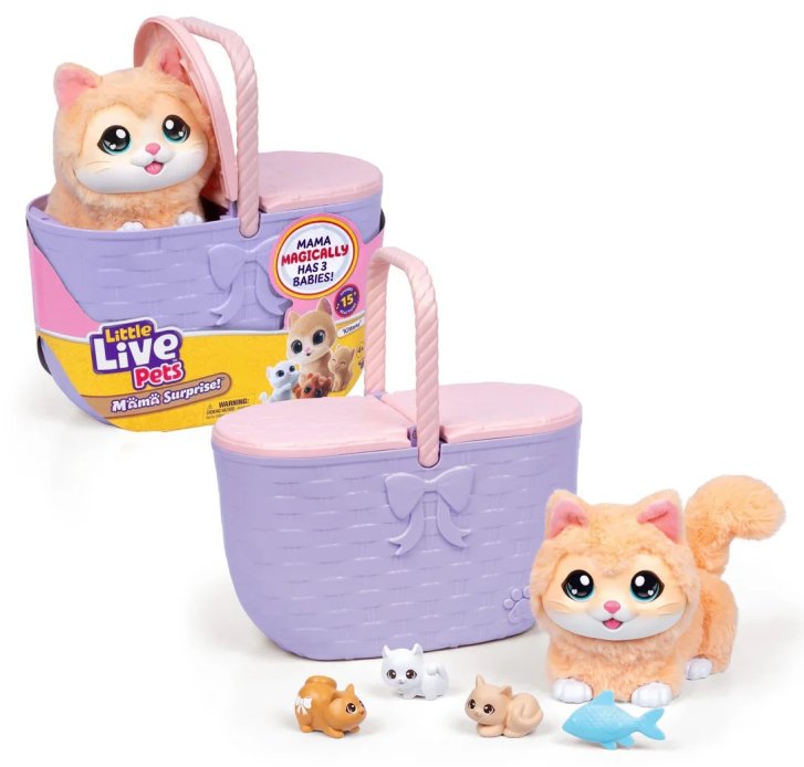 Little Live Pets – Máma kočka s koťaty