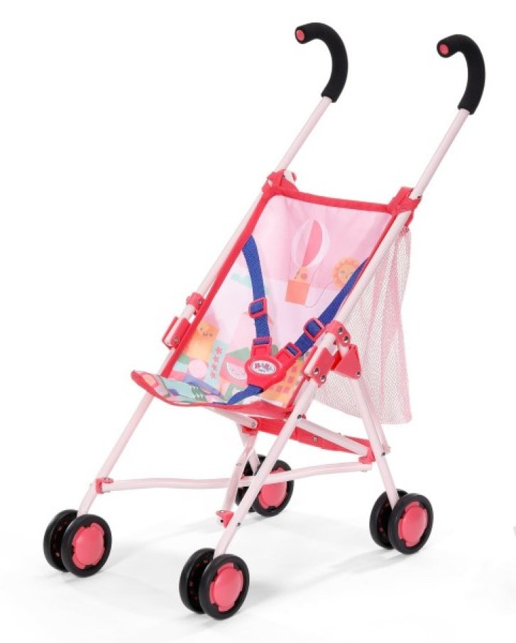 Baby Born - Golfový kočárek se síťkou - růžový