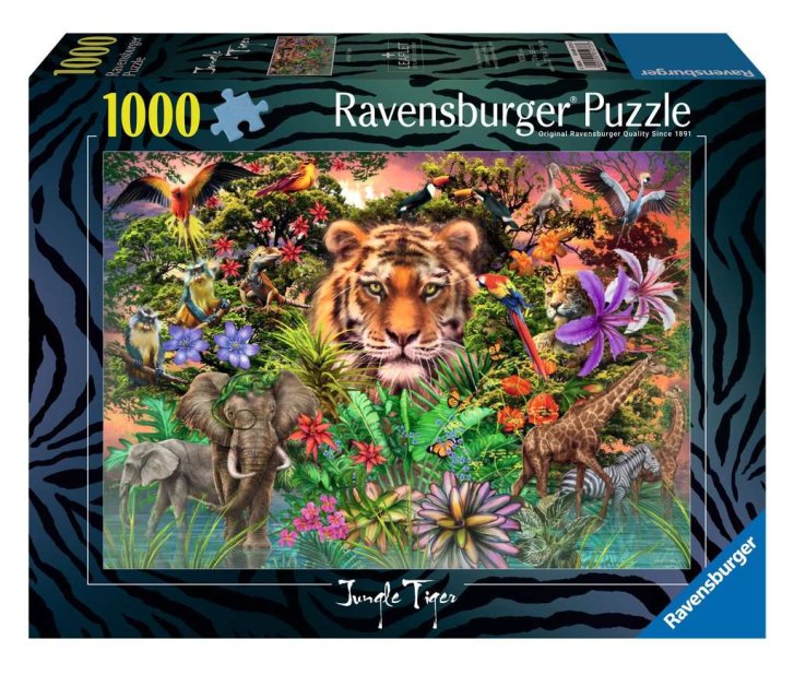 Puzzle 1000 - Tygr z džungle