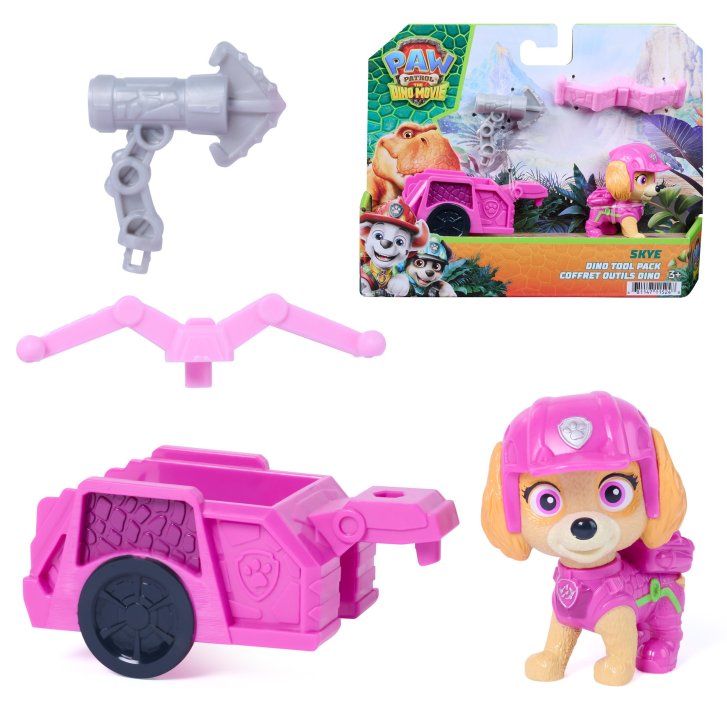 Paw Patrol Dino - Skye s vozíkem