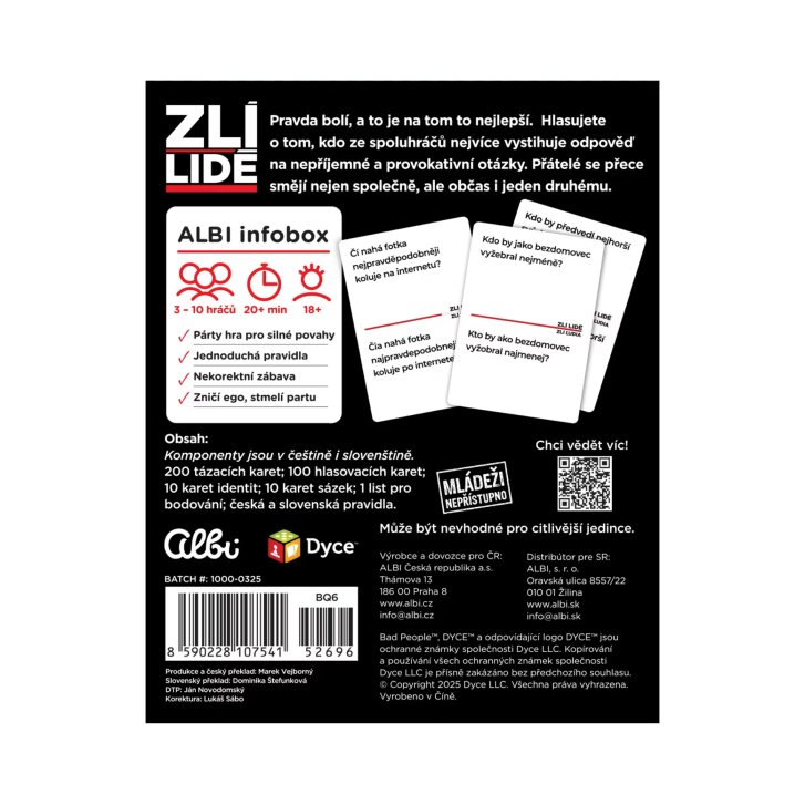 Hra - Zlí lidé