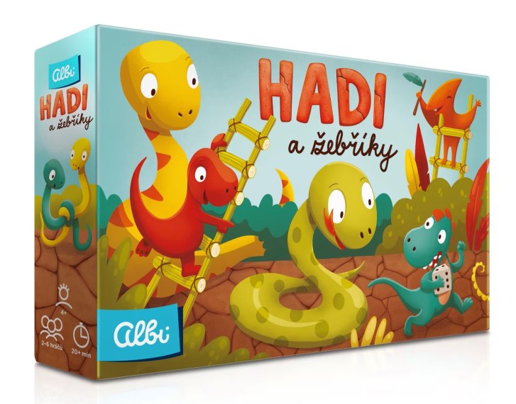 Hra – Hadi a žebříky Dinosauři