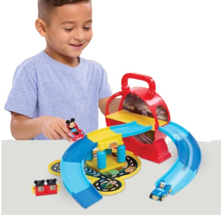 Disney Jr. Mickey Mouse – Přenosná garáž s autíčky