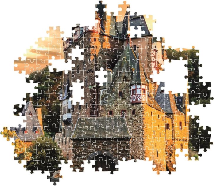 Puzzle 1000 - Zlatá hodinka na hradě Eltz