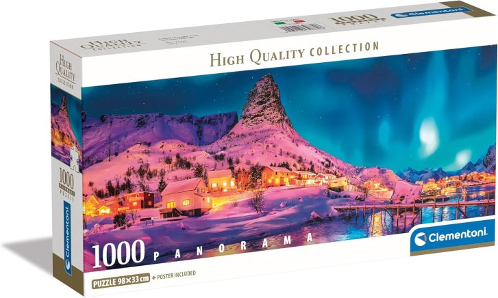 Puzzle 1000 - Polární záře nad Lofotami