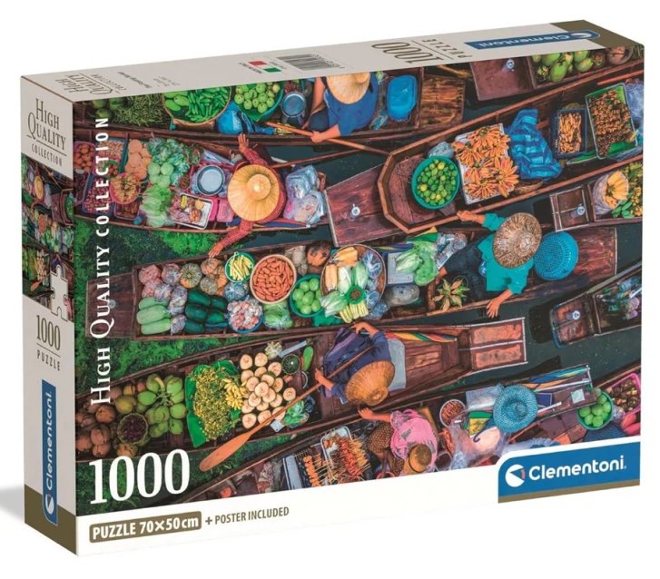 Puzzle 1000 - Thajský plovoucí trh