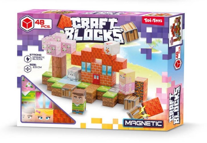 Craft Blocks - Magnetická stavebnice 48 ks