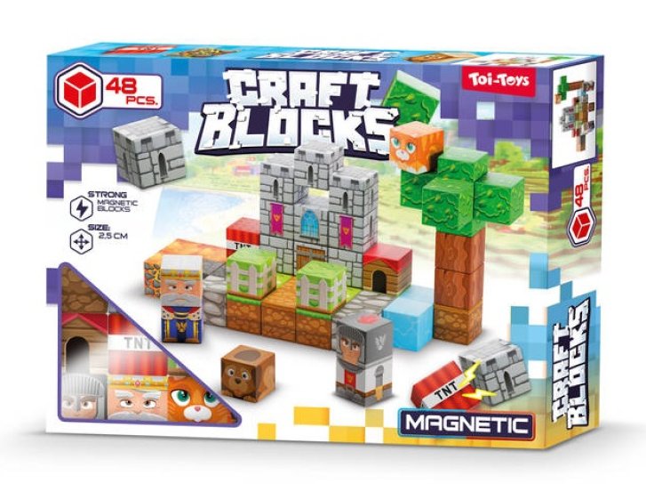 Craft Blocks - Magnetická stavebnice 48 ks