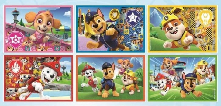 Paw Patrol - Obrázkové kostky 6 ks