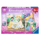 Puzzle 3v1 - Disney princezny