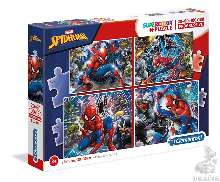 Puzzle Spiderman Supercolor 4v1